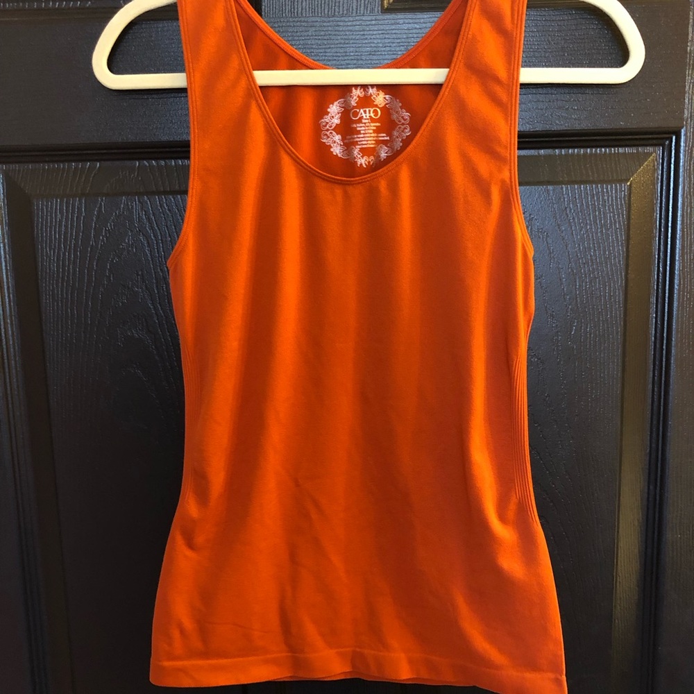 Orange tank top
